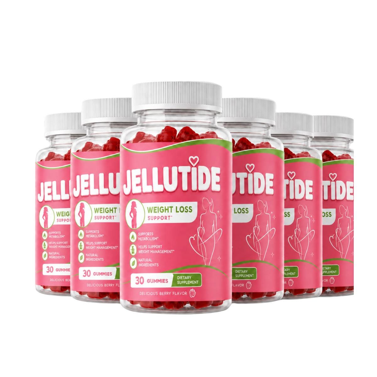 Six bottles of Jellutide